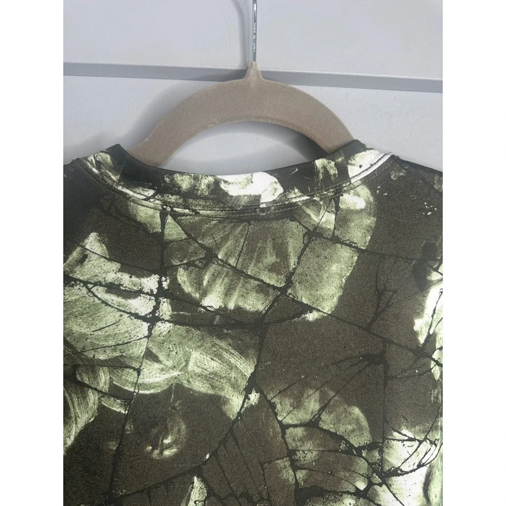 Nike The Nike Tee Floral Print Training T-Shirt Men's‎ Small Green